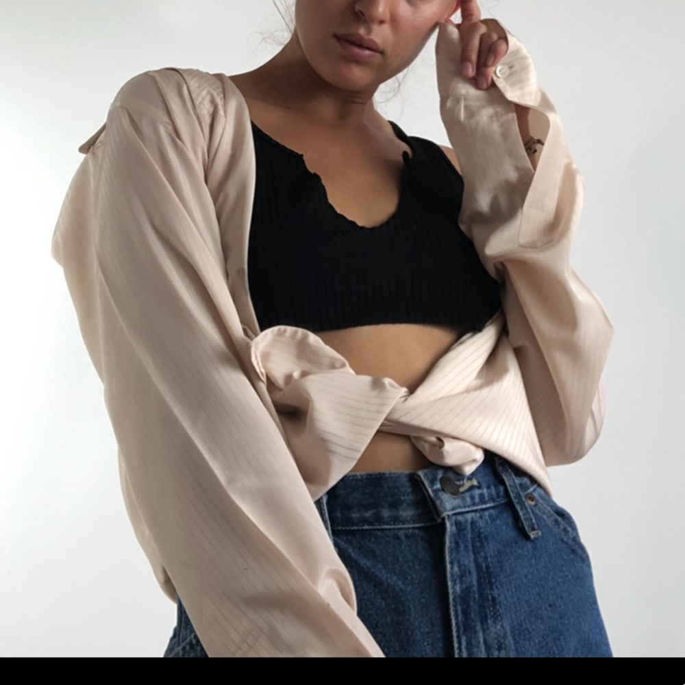 Beige Button Up - Picture 2 of 5